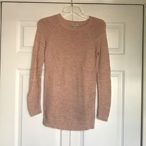 Long sleeved blush sweater